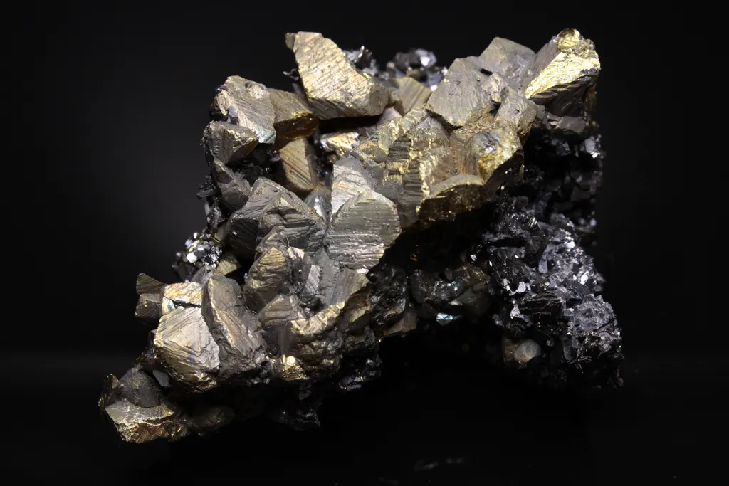 Chalcopyrite crystals on sphalerite - image 4