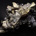 Chalcopyrite crystals on sphalerite - image 4