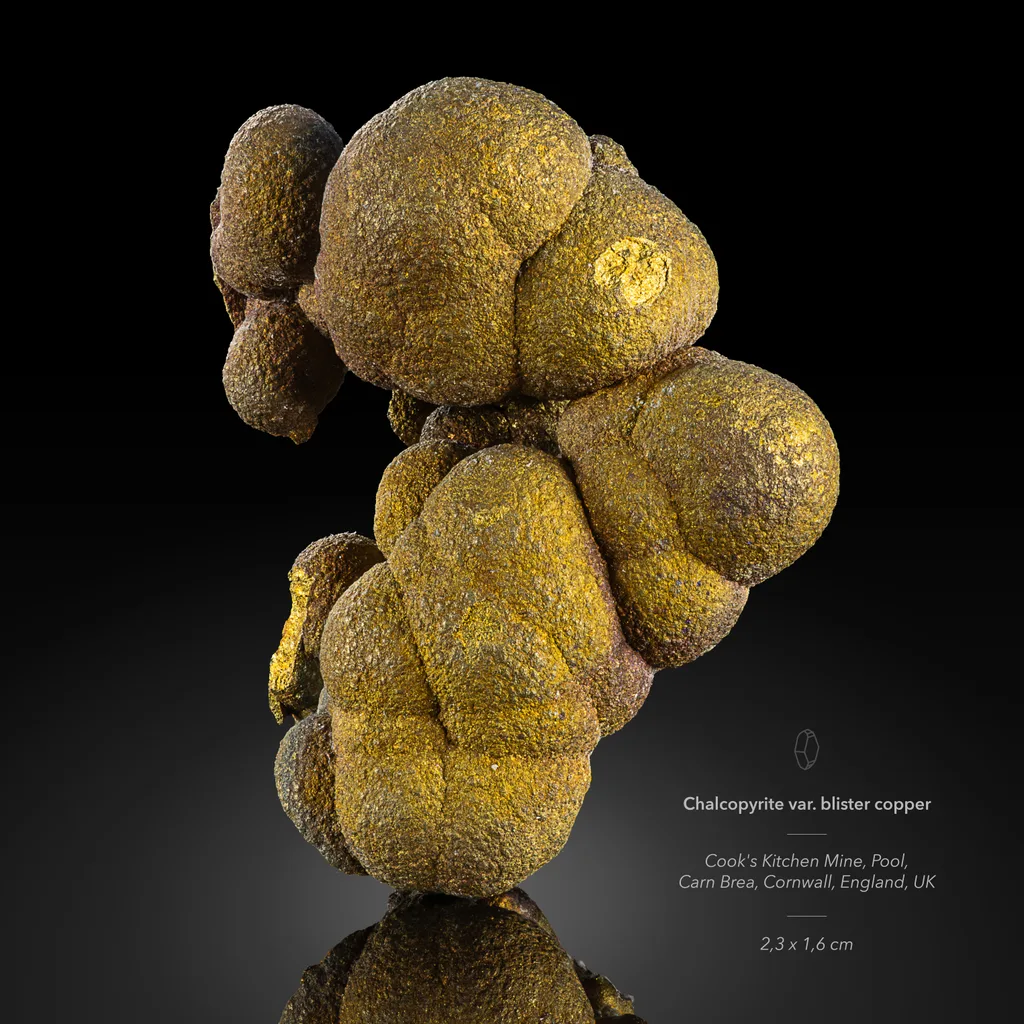 Chalcopyrite from Cook's Kitchen Mine, England, UK image
