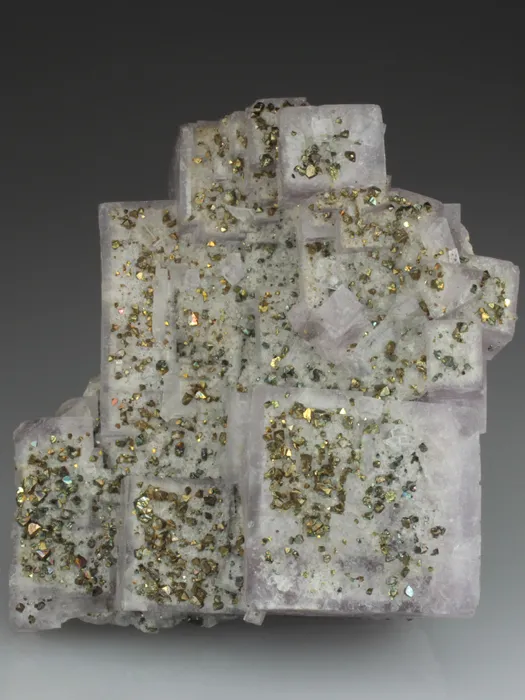 Chalcopyrite on Fluorite - image 1