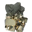 Chalcopyrite on Pyrite with Quartz and Dolomite - image 5