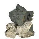 Chalcopyrite on Pyrite with Quartz and Dolomite - image 3