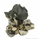 Chalcopyrite on Pyrite with Quartz and Dolomite - image 6
