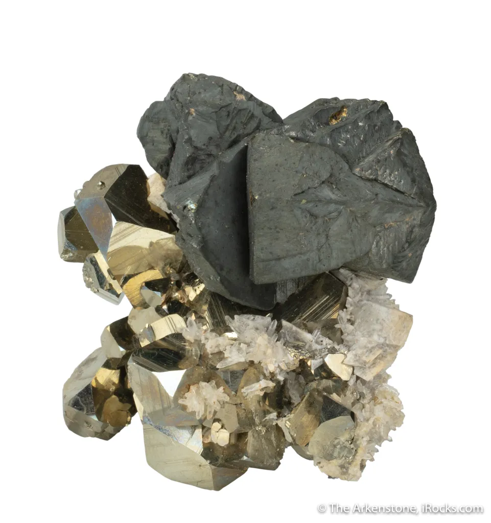 Chalcopyrite on Pyrite with Quartz and Dolomite - image 2