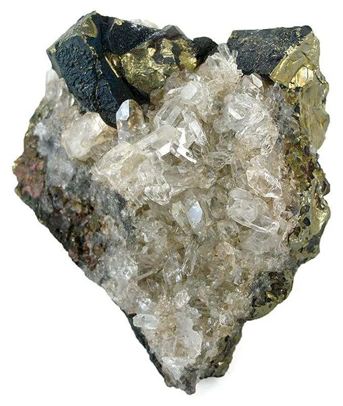 Chalcopyrite on Quartz image
