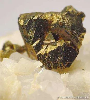 Chalcopyrite on Quartz image