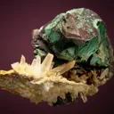 Chalcopyrite on Quartz (repaired) - image 2