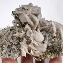 Chalcopyrite on Quartz With Calcite - image 3