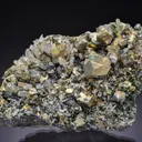 Chalcopyrite on Quartz with Sphalerite and Pyrite - image 1