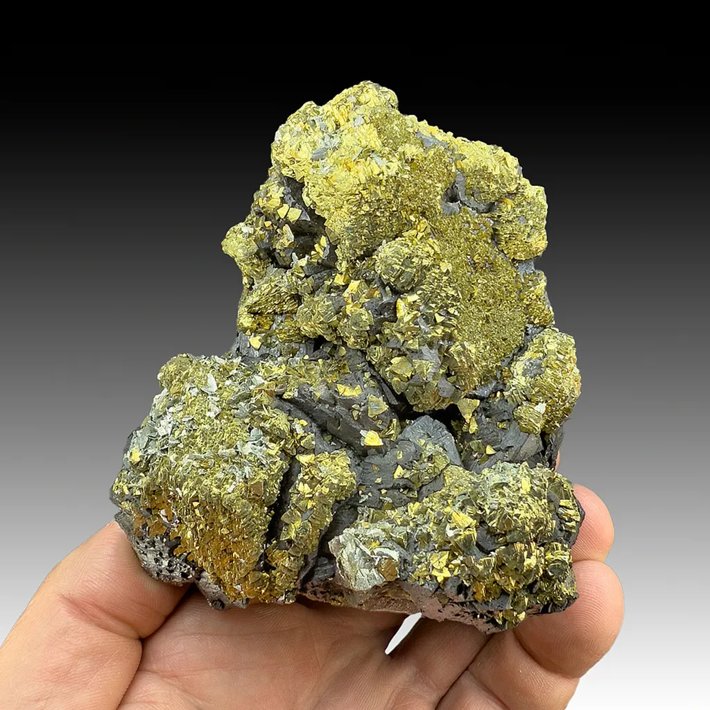 Chalcopyrite on Sphalerite with Marcasite image