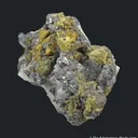 Chalcopyrite on Tetrahedrite, Galena, on Quartz ps. Barite (mid-1800s) - image 5