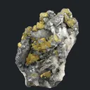 Chalcopyrite on Tetrahedrite, Galena, on Quartz ps. Barite (mid-1800s) - image 3