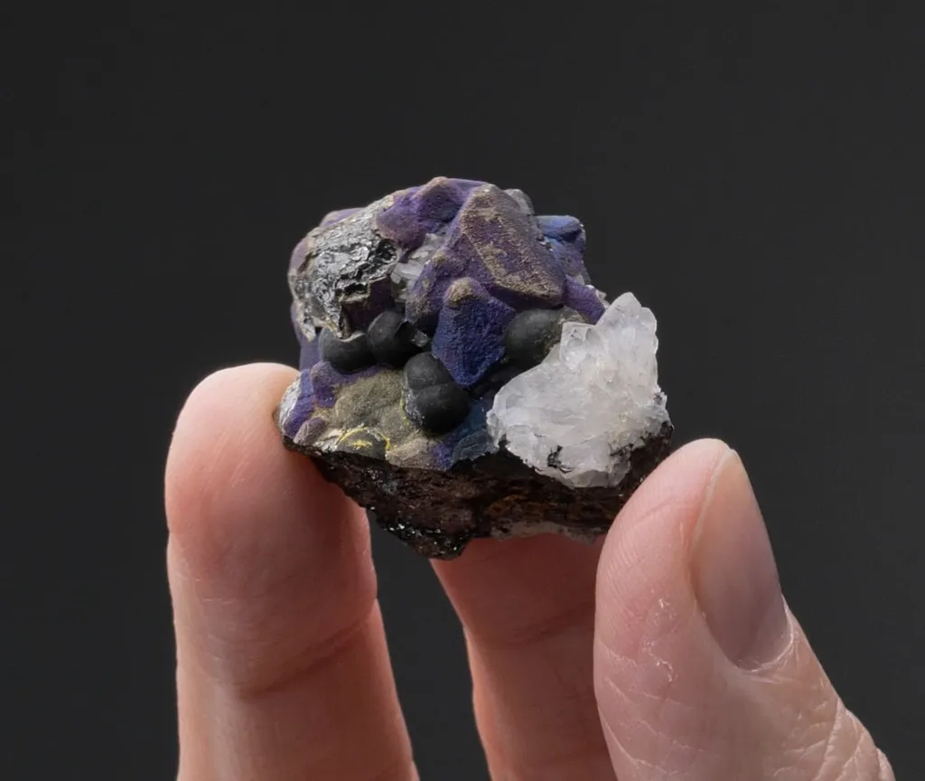 Chalcopyrite on Tetrahedrite with Chalcopyrite var. Blister Copper - image 2