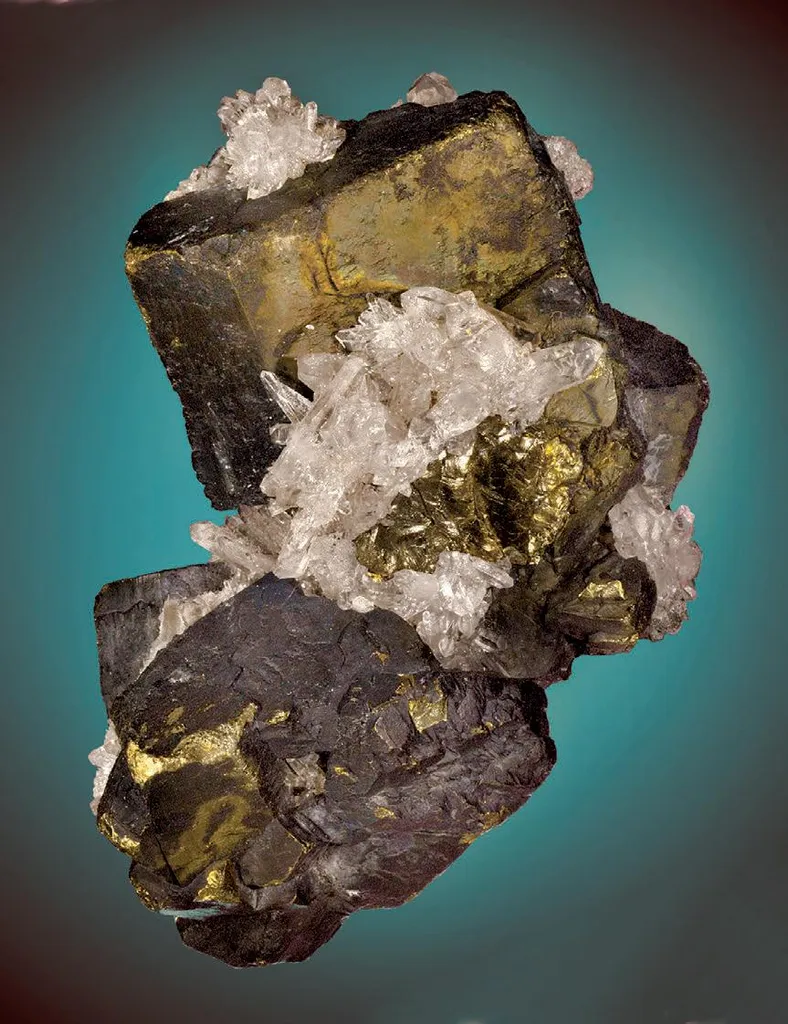 Chalcopyrite, Quartz image