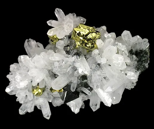 Chalcopyrite, Quartz image