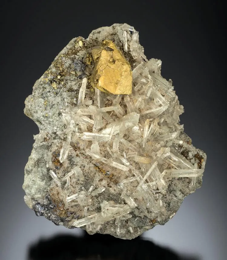 Chalcopyrite, Quartz image