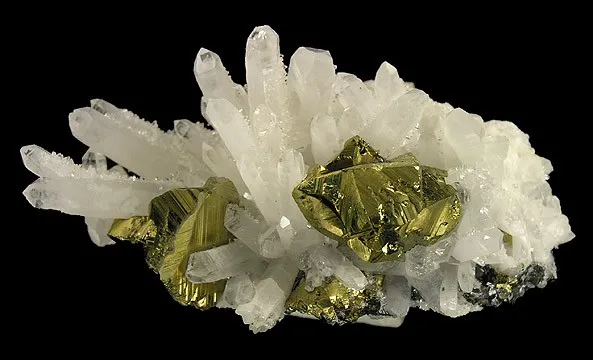 Chalcopyrite, Quartz image