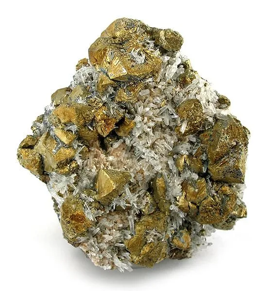 Chalcopyrite, Quartz image