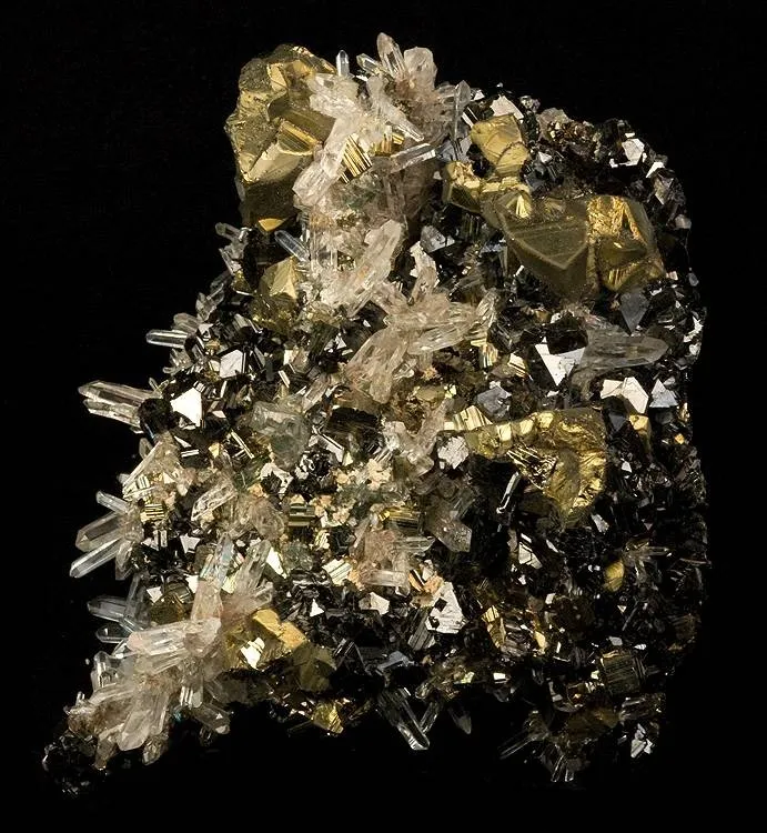 Chalcopyrite, Quartz, Sphalerite image