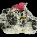 Chalcopyrite, Rhodochrosite, Pyrite, Sphalerite, Quartz, Kutnohorite, Dickite - image 2