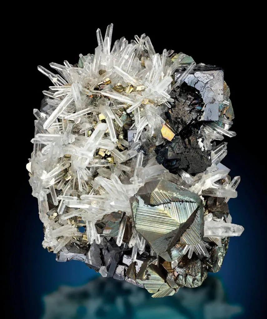 Chalcopyrite, Sphalerite, Pyrite, Quartz image