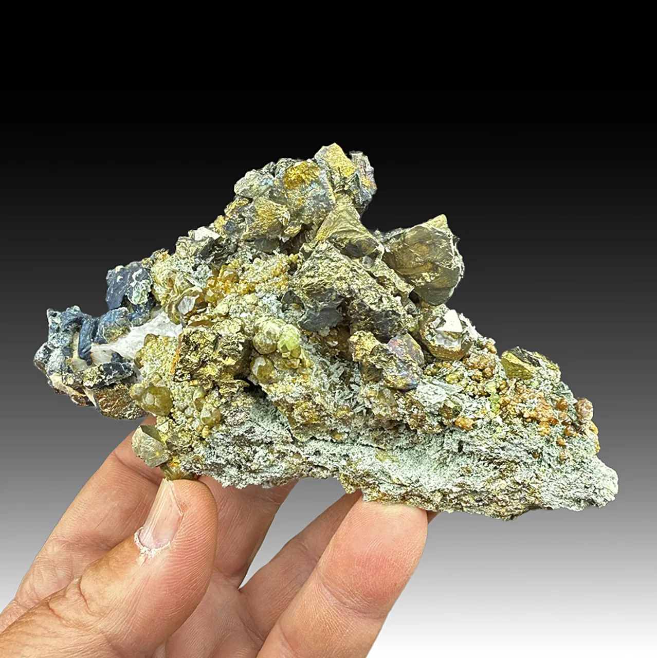 Chalcopyrite with Andradite, Pyrite - image 1