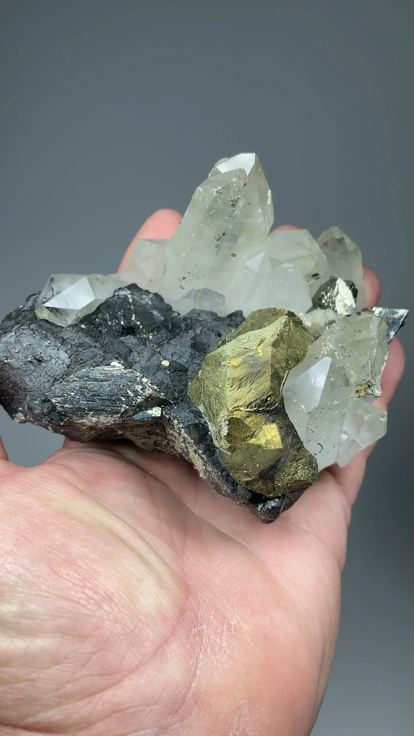 Chalcopyrite with Arsenopyrite, Quartz, Sphalerite, Fluorapatite - image 2