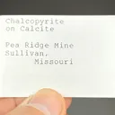 Chalcopyrite with Calcite, Hematite - image 2