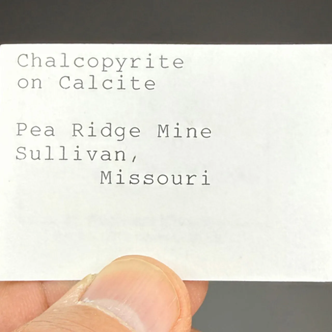 Chalcopyrite with Calcite, Hematite - image 2