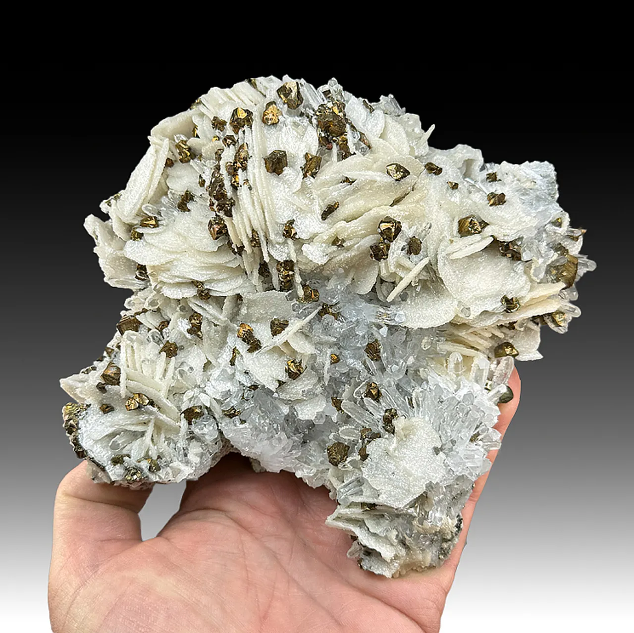 Chalcopyrite with Calcite, Quartz - image 1