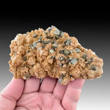 Chalcopyrite with Dolomite, Barite