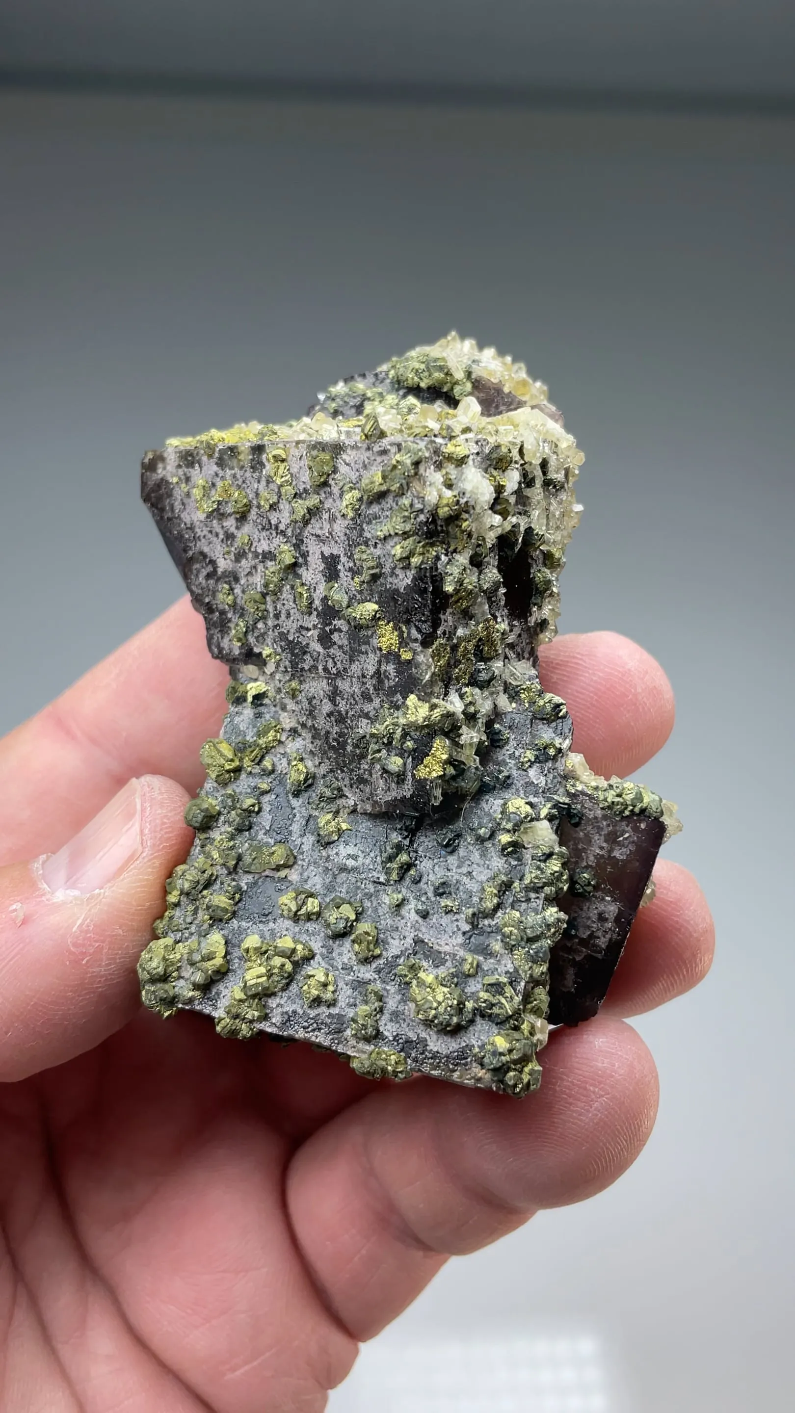 Chalcopyrite with Fluorite, Barite - image 2