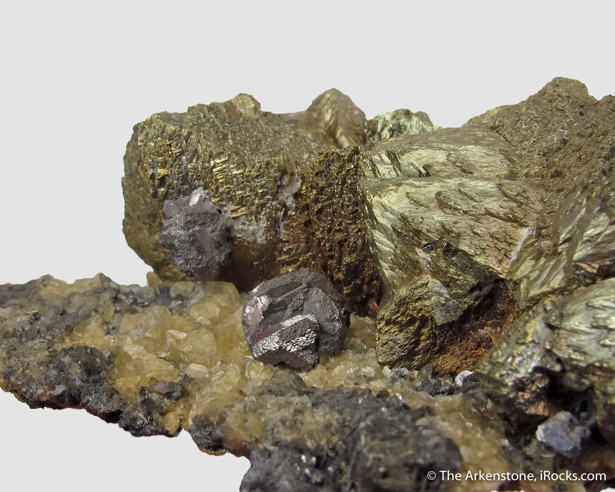 Chalcopyrite with Galena and Siderite - image 6