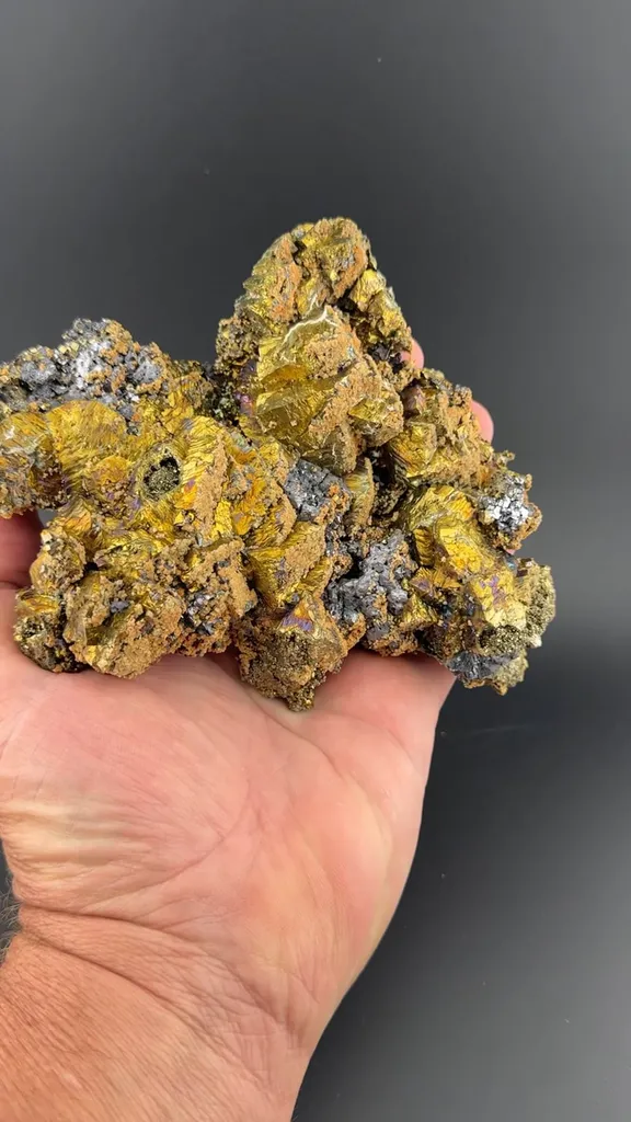 Chalcopyrite with Galena, Siderite image