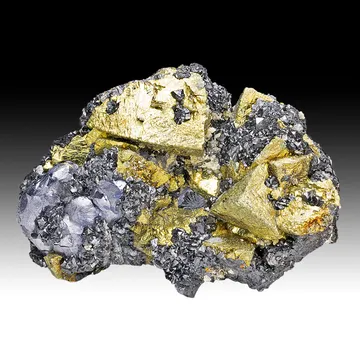 Chalcopyrite with Galena, Sphalerite, Semseyite