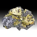 Chalcopyrite with Galena, Sphalerite, Semseyite - image 1