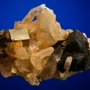 Chalcopyrite with Pyrite on Quartz - image 1