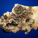 Chalcopyrite with Pyrite on Quartz - image 3