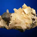 Chalcopyrite with Pyrite on Quartz - image 2