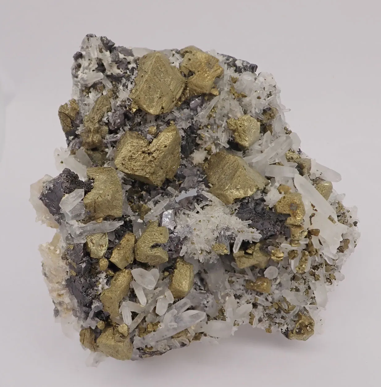Chalcopyrite with Quartz, Sphalerite and Galena - image 1