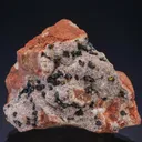 Chalcopyrite with Sphalerite on BARYTE and Dolomite - image 1