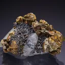 Chalcopyrite with Sphalerite on Quartz - image 1