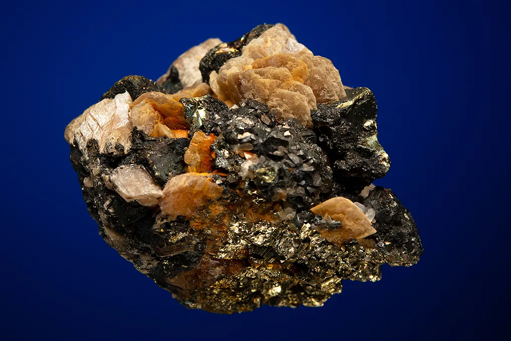 Chalcopyrite with Tennantite and Siderite - image 3