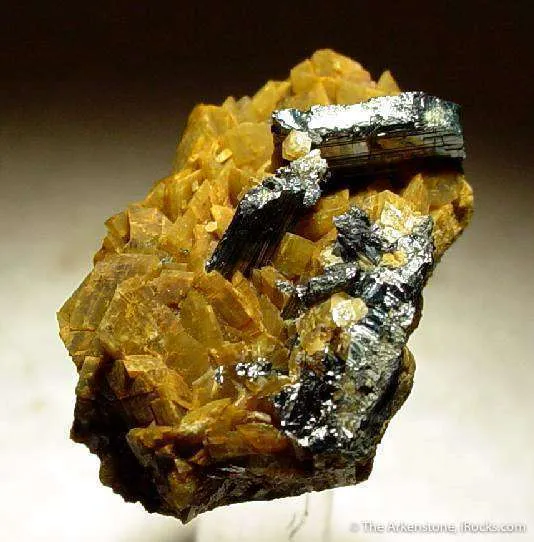 Chalcostibite on Siderite image