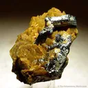 Chalcostibite on Siderite - image 1