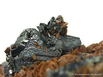 Chalcostibite on Siderite - image 3