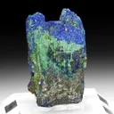 Chalcostibite with Azurite, Malachite - image 1