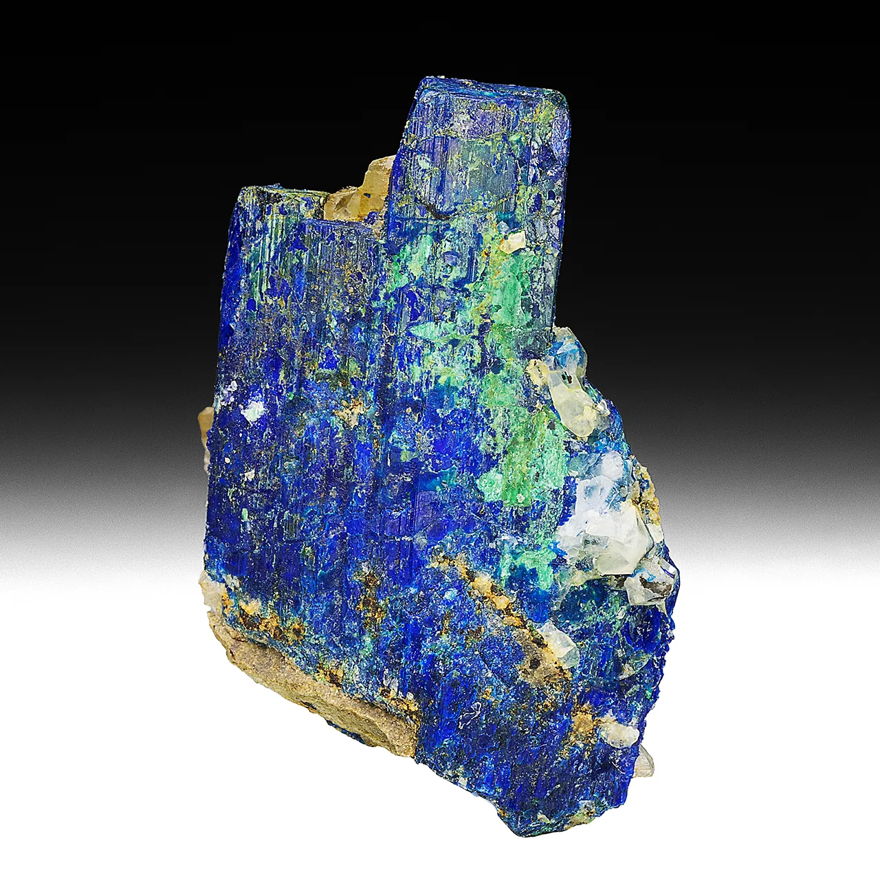 Chalcostibite with Azurite, Malachite - image 1