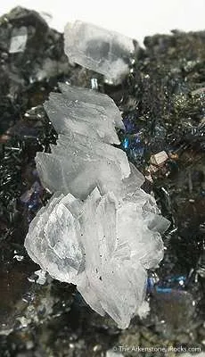 Chalcostibite With Calcite - image 2