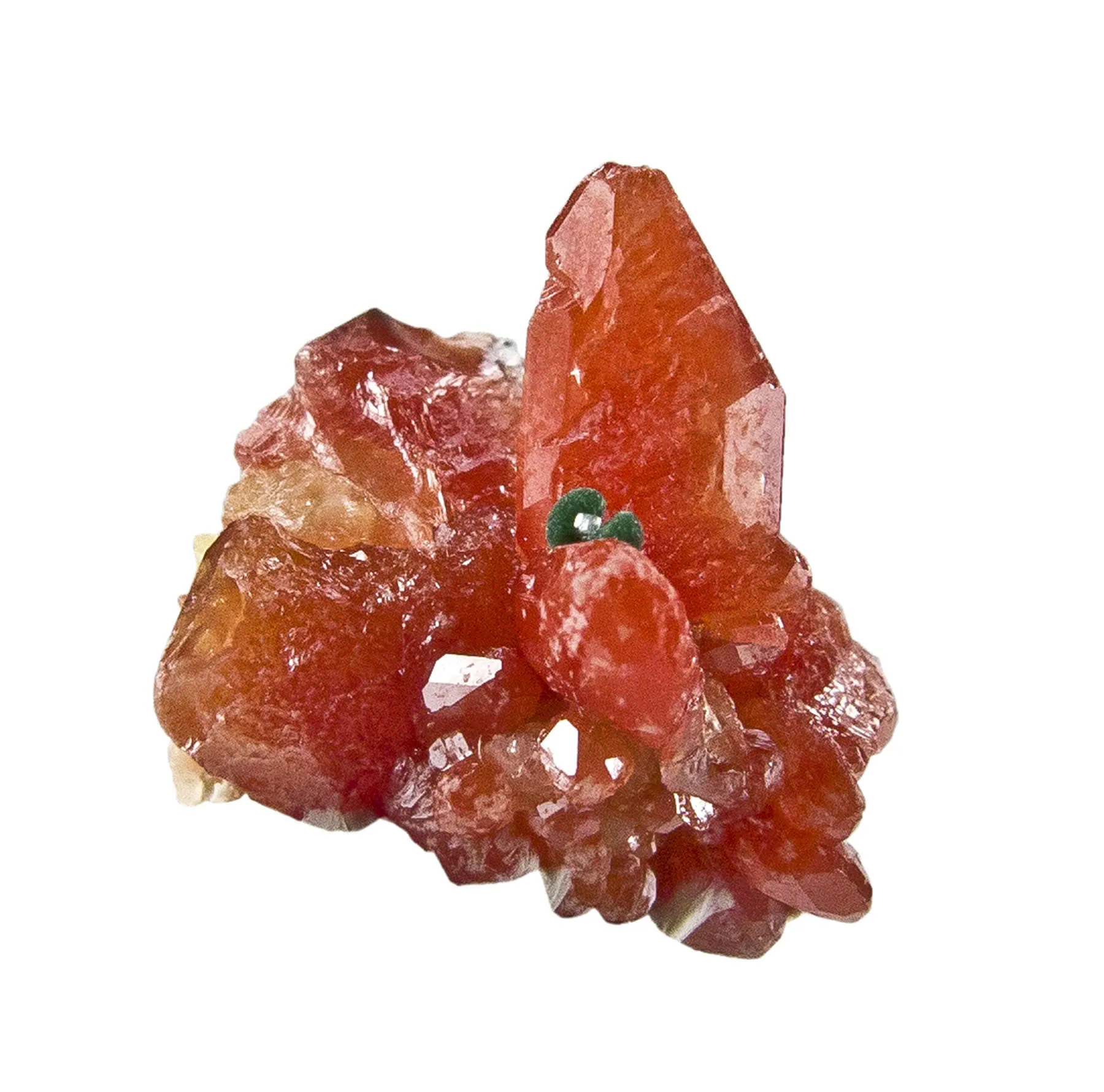 Chalcotrichite in Cerussite - image 3
